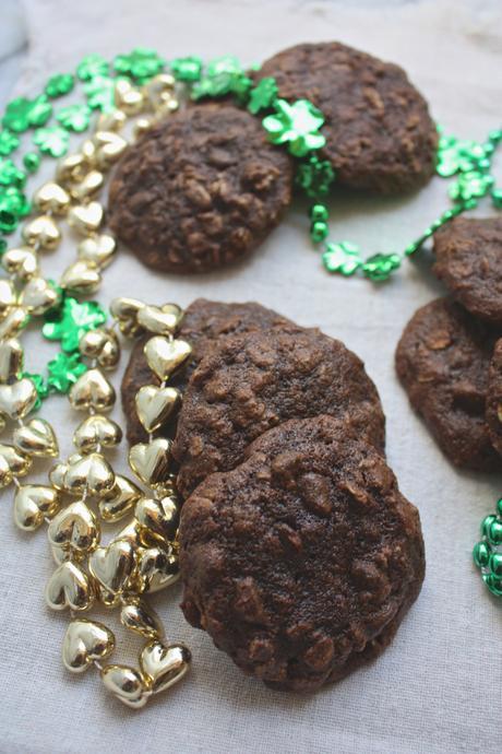 Vanilla Stout Chocolate Oatmeal Cookies