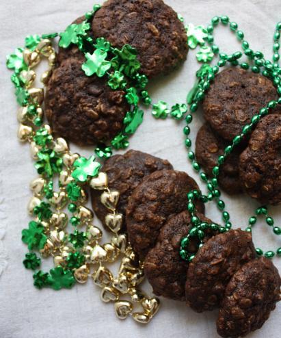 Vanilla Stout Chocolate Oatmeal Cookies