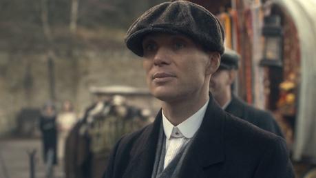 Peaky Blinders – Tommy’s Gray Striped Flannel Suit The proud brother watches John get married... and thus end a feud between two of the most violent families in Birmingham.