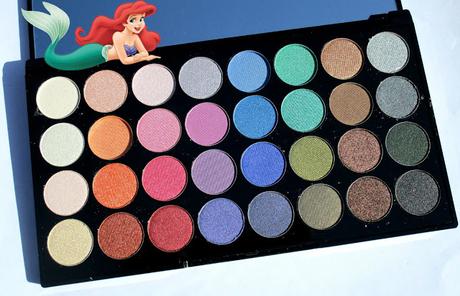 Makeup Revolution 32 Ultra Eye Shadow Palette - Mermaids Forever // Review, Swatches