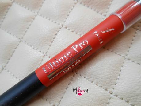 Faces Ultime Pro Matte Lip Crayon (07) Really Rust // Review, Swatches, On My Lips