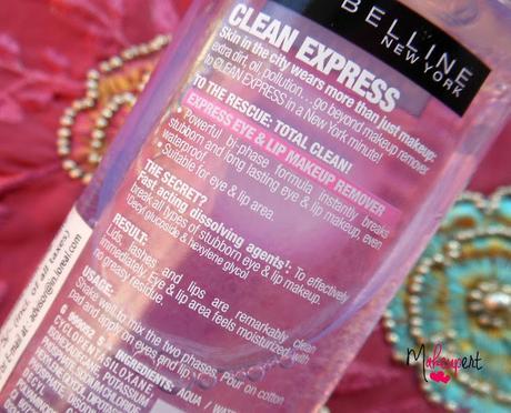 Maybelline Total Clean Express Eye & Lip Makeup Remover Review