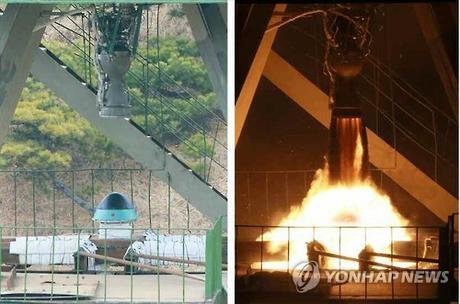 Missile warhead used in a simulation observed by Kim Jong Un (Photo: KCNA-Yonhap).