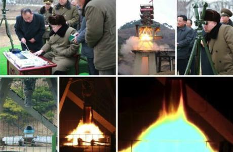 Kim Jong Un observes and manages a reentry simulation for a ballistic missile (Photos: Rodong Sinmun/KCNA).