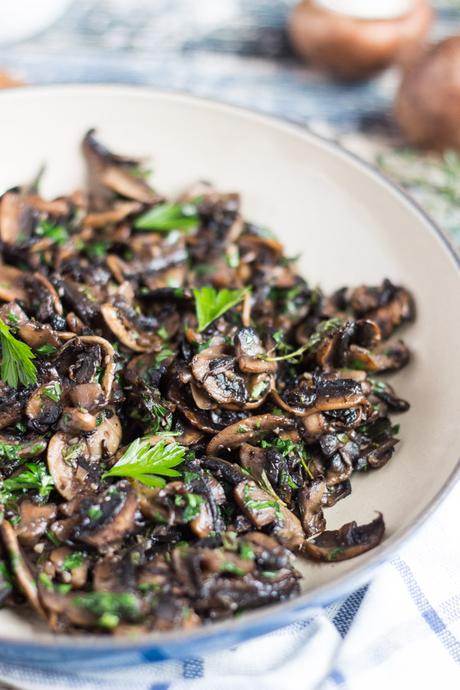 Kitchen Basics: Freezer Ready Garlic Mushrooms