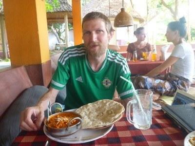 Backpacking in India: Staying in Paradise at Mowgli Guest House in Virupapuragaddi, Hampi Excellent Indian food