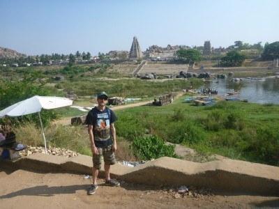 Backpacking in India: Staying in Paradise at Mowgli Guest House in Virupapuragaddi, Hampi Touring Hampi