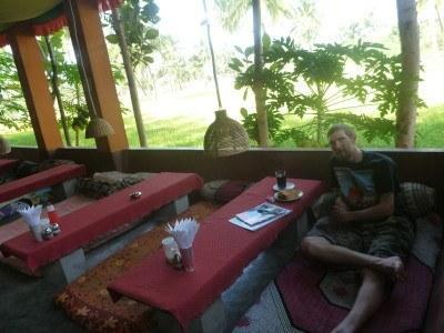 Backpacking in India: Staying in Paradise at Mowgli Guest House in Virupapuragaddi, Hampi Breakfast at Mowgli Guest House