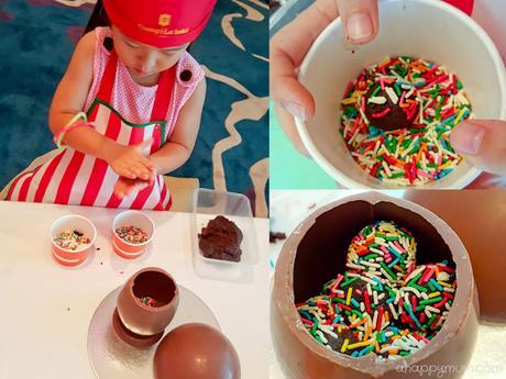 A chocolate mushroom full of treats {Enchanted Mushroom Workshop experience in Shangri-La Hotel}