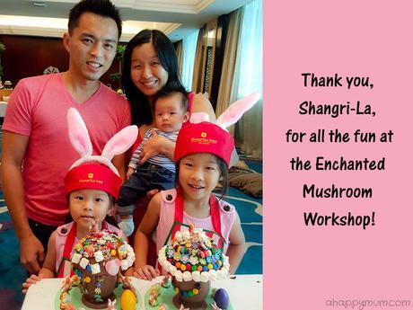 A chocolate mushroom full of treats {Enchanted Mushroom Workshop experience in Shangri-La Hotel}