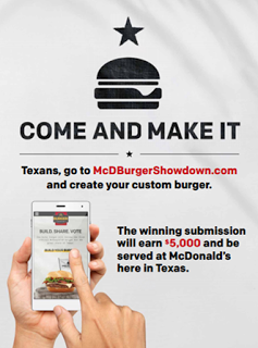 Create a new Texas burger for McDonald's and win $5000