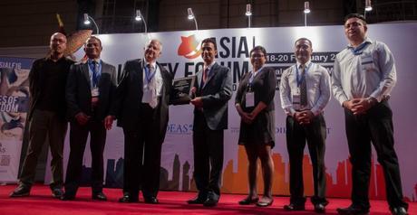 Samriddhi wins an award at the Asia Liberty Forum in Kuala Lumpur.
