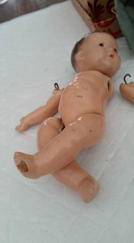 Dr. Norren's Photo-- My Doll's Before Shot. Notice her leg damage.