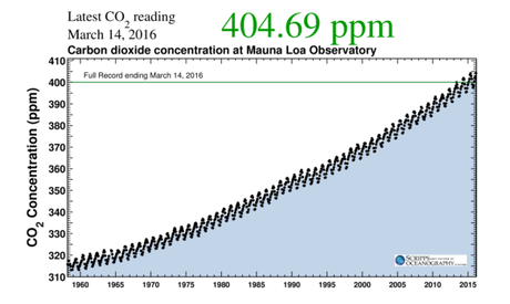 405 ppm the Keeling Curve