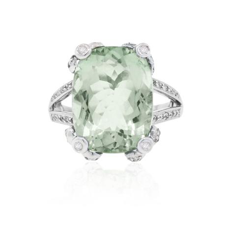 Praisiolite cocktail ring