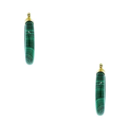 Malachite earrings