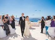 Pink Blue Wedding Santorini Stephanie Sven
