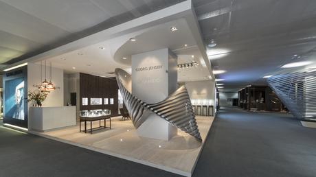 Georg Jensen installation by Zaha Hadid. 