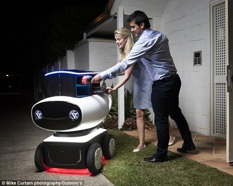 Order pizza - get delivered by robot ~ not here in Australia