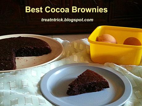 Best Cocoa Brownies Recipe @ treatntrick.blogspot.com