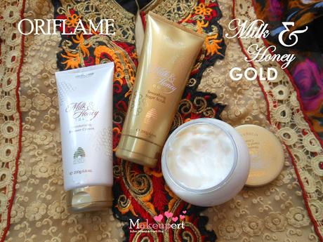 Oriflame Milk & Honey Gold Smoothing Sugar Scrub, Moisturizing Shower Cream and Nourishing Hand & Body Cream – Review