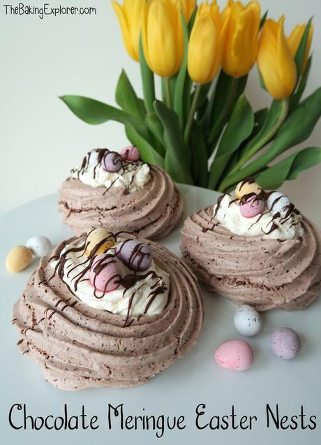 Chocolate Meringue Easter Nests