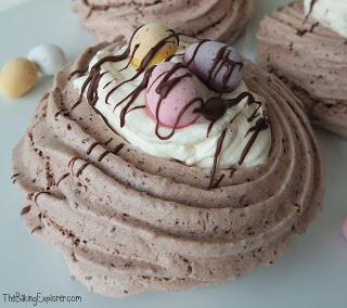 Chocolate Meringue Easter Nests