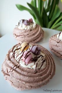 Chocolate Meringue Easter Nests