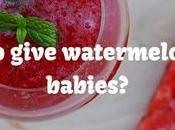 Watermelon Juice Babies This Summer?