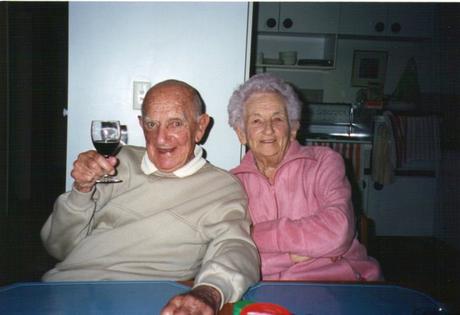 Charlie and Nana on holidays at Coolangatta.