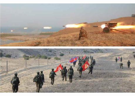 Kim Jong Un Commands and Observes Landing and Anti-Landing Drills (Photos: Rodong Sinmun/KCNA).