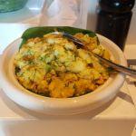 Aloo mash and mustard salad