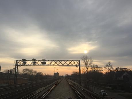 waiting for the train platform