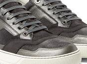Monotone Magic: Lanvin Suede, Nubuck Metallic Leather Sneakers