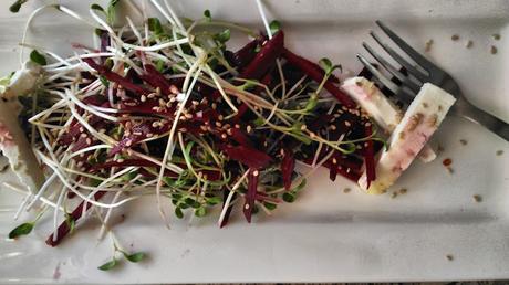 Roasted Beets and Micro Green Salad