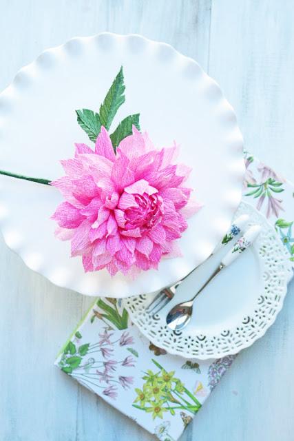 Paper Flowers and high tea!