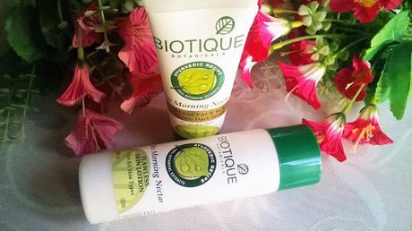 A Good Morning with Biotique Bio Morning Nectar Flawless Face Wash & Skin Lotion