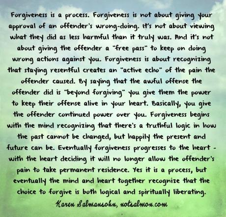 Why Forgiveness Heals