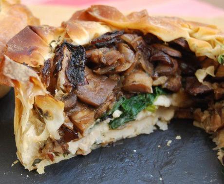 Mushroom and Cannellini Bean Easter Pie