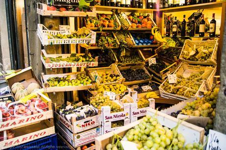 Fruit market stall, Florence