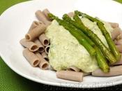 Vegan, Gluten-Free Creamy Green Asparagus Pasta!