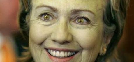 Hillary's weird eyeballs