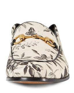 Haute Herbals: Gucci Herbarium-Print Leather Fold-Down Loafer