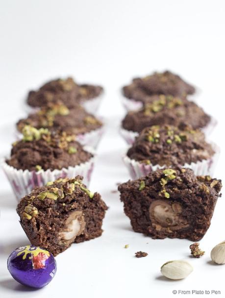 Creme Egg Double Chocolate Muffins