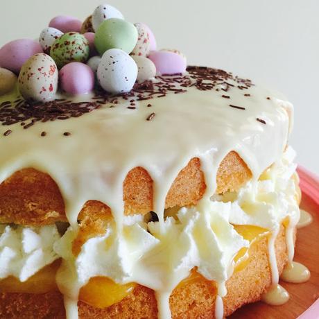 Recipe Spring Sponge Cake with Tangy Curd Filling