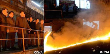 DPRK Premier Pak Pong Ju visits Hwanghae Iron and Steel Complex (Photos: KCNA).