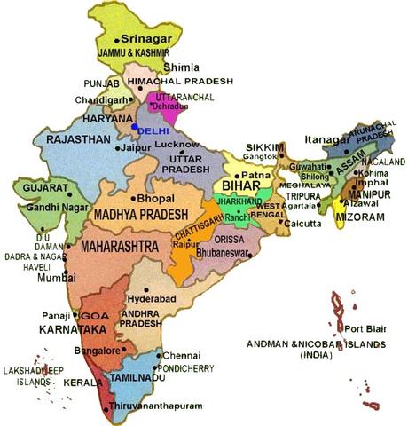 The Indian subcontinent