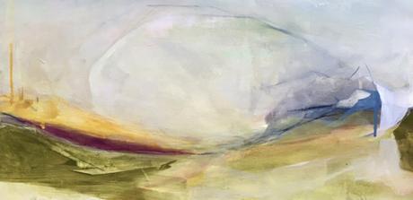 Abstract Landscape Painting By Amanda Hawkins