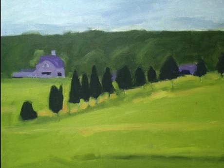 Pastoral Landscape Painting By Sally Lee