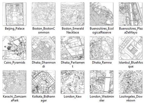 City Maps coloring book for adults